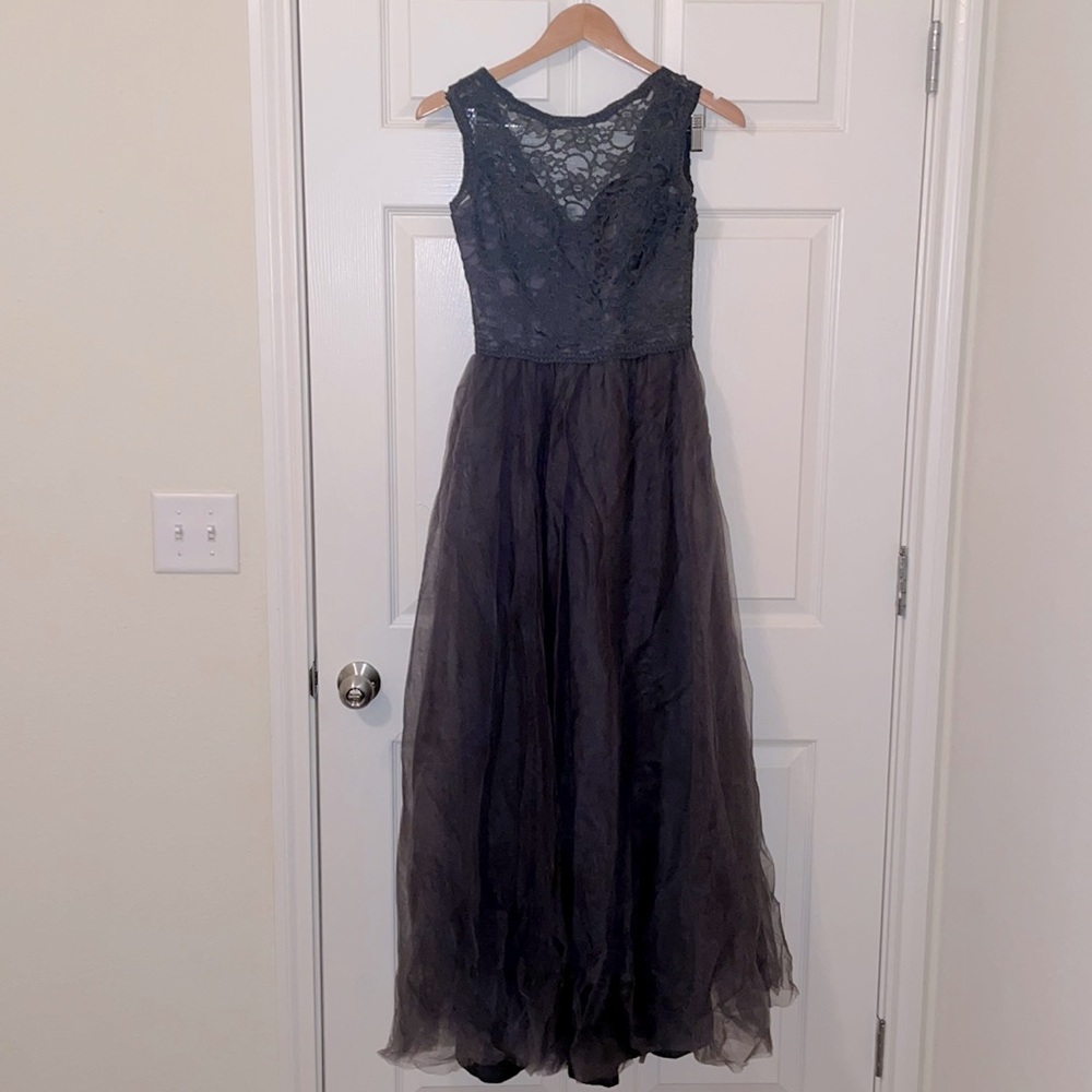 Gray formal/prom Moro Lee dress
